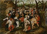 Pieter The Younger Brueghel Wall Art - The Wedding Dance